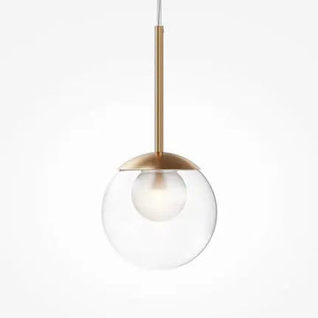 Pendant Lamp Brushed Gold Mesh Round Design – Basic Form | Maytoni