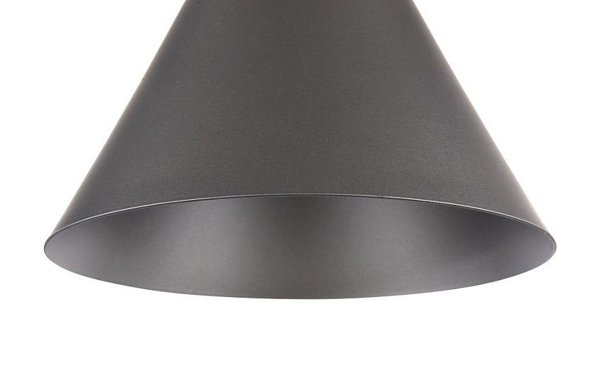 Pendant lamp with grey metal shade and beech wood detail in a modern design – Bicones | Maytoni
