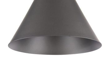 Pendant lamp with grey metal shade and beech wood detail in a modern design – Bicones | Maytoni
