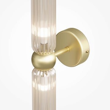 Wandleuchte – Gold Optik, Kognak Glas, 28 Watt - Antic | Maytoni