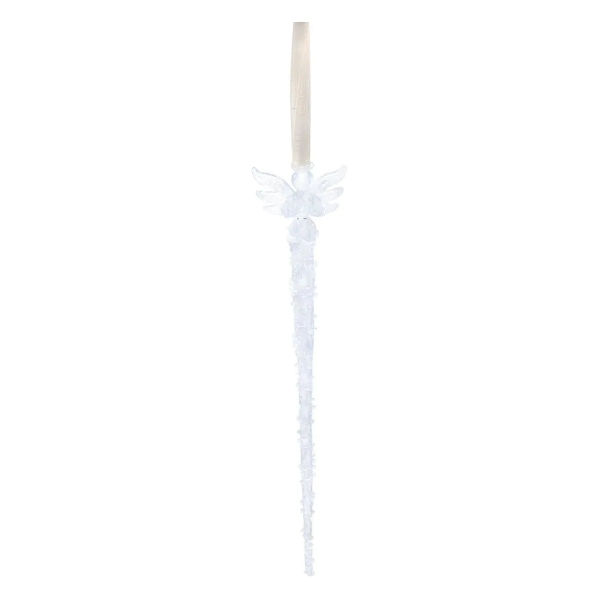 Christbaumschmuck – Klares Glas, Engelmotiv, Eiszapfenform - Crissye | PTMD