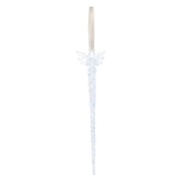 Christbaumschmuck – Klares Glas, Engelmotiv, Eiszapfenform - Crissye | PTMD