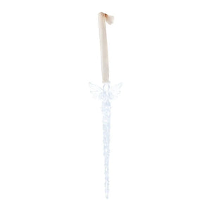 Christbaumschmuck – Klares Glas, Engelmotiv, Eiszapfenform - Crissye | PTMD