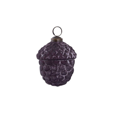 Christbaumschmuck - Jameela, Kugel in Eichelform 12.5 x 12.5 x 12.5 cm Purple von PTMD - Esszett Luxury | Stilvolles Wohnen mit Charakter