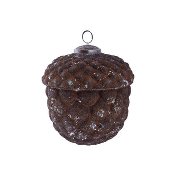 Christbaumschmuck - Jameela, Kugel in Eichelform 12.5 x 12.5 x 12.5 cm Purple von PTMD - Esszett Luxury | Stilvolles Wohnen mit Charakter