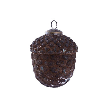 Christbaumschmuck - Jameela, Kugel in Eichelform 12.5 x 12.5 x 12.5 cm Purple von PTMD - Esszett Luxury | Stilvolles Wohnen mit Charakter