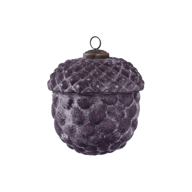 Christbaumschmuck - Jameela, Kugel in Eichelform 12.5 x 12.5 x 12.5 cm Purple von PTMD - Esszett Luxury | Stilvolles Wohnen mit Charakter