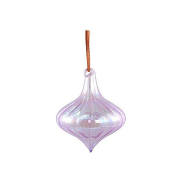 Christbaumschmuck - Kaly Purple, Kugel in Tropfenform 8.0 x 8.0 x 10.0 cm von PTMD - Esszett Luxury | Stilvolles Wohnen mit Charakter