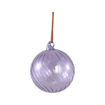 Christbaumschmuck - Kaly Purple, Kugel mit Wirbellinien 10.0 x 10.0 x 10.0 cm von PTMD - Esszett Luxury | Stilvolles Wohnen mit Charakter
