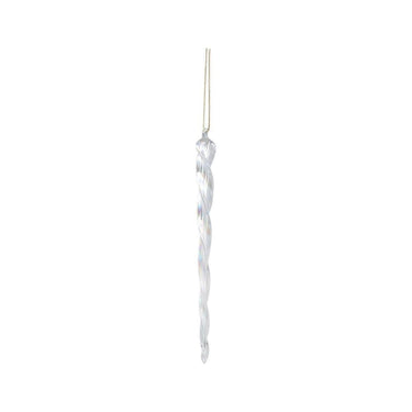 Christbaumschmuck - Rabina Clear, Eiszapfen 2.0 x 2.0 x 30.0 cm von PTMD - Esszett Luxury | Stilvolles Wohnen mit Charakter