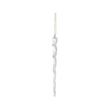Christbaumschmuck - Rabina Clear, Eiszapfen 2.0 x 2.0 x 30.0 cm von PTMD - Esszett Luxury | Stilvolles Wohnen mit Charakter