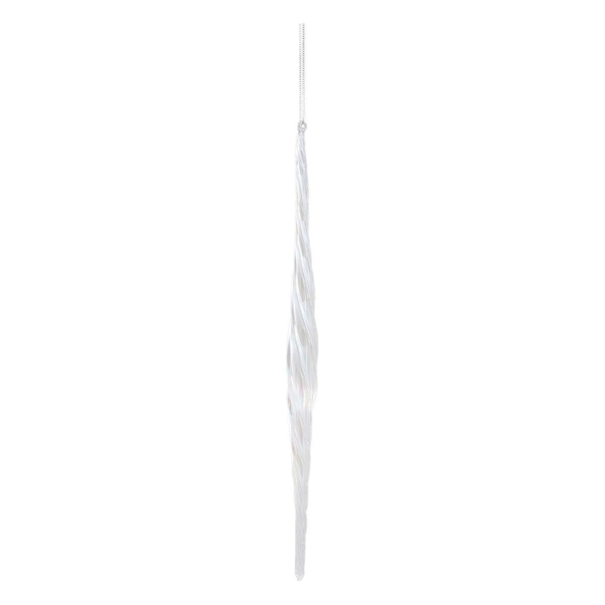 Christbaumschmuck - Rabina Clear, Eiszapfen 2.0 x 2.0 x 30.0 cm von PTMD - Esszett Luxury | Stilvolles Wohnen mit Charakter