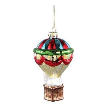Christbaumschmuck - Robin Gold als Heißluftballon 8.0 x 8.0 x 13.5 cm von PTMD - Esszett Luxury | Stilvolles Wohnen mit Charakter