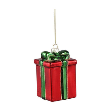 Christbaumschmuck - Robin Red als Geschenk mit grüner Schleife von PTMD - Esszett Luxury | Stilvolles Wohnen mit Charakter