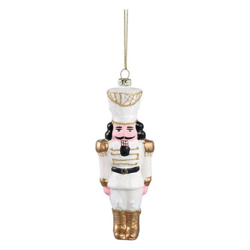 Christbaumschmuck - Sabia White als Nussknacker 5.0 x 3.5 x 13.5 cm von PTMD - Esszett Luxury | Stilvolles Wohnen mit Charakter