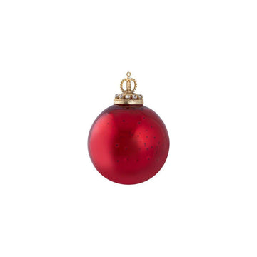 Christbaumschmuck - Theon Red, Fassung als Krone 12.5 x 12.5 x 12.5 cm Rot von PTMD - Esszett Luxury | Stilvolles Wohnen mit Charakter