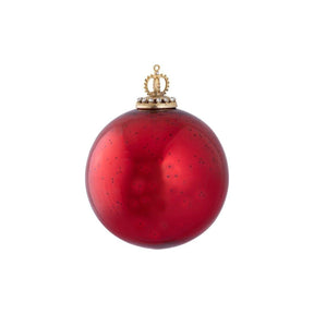 Christbaumschmuck - Theon Red, Fassung als Krone 12.5 x 12.5 x 12.5 cm Rot von PTMD - Esszett Luxury | Stilvolles Wohnen mit Charakter