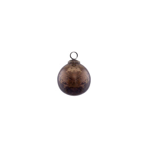 Christbaumschmuck - Tyreese Brown, runde Kugel 8.0 x 8.0 x 8.0 cm von PTMD - Esszett Luxury | Stilvolles Wohnen mit Charakter