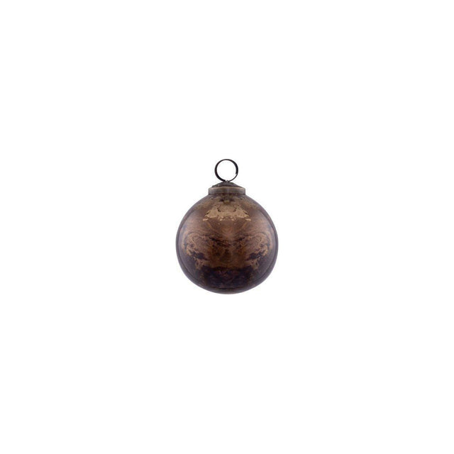 Christbaumschmuck - Tyreese Brown, runde Kugel 8.0 x 8.0 x 8.0 cm von PTMD - Esszett Luxury | Stilvolles Wohnen mit Charakter