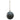 Christbaumschmuck - Xmas Dahly grey iron ball Rund M von PTMD - Esszett Luxury | Stilvolles Wohnen mit Charakter