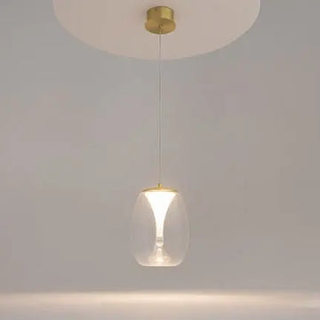 Pendant Lamp Gold-Colored Metal Crystal Elements Height-Adjustable – Splash | Maytoni