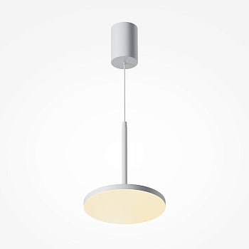 Pendelleuchte Weißes Aluminiumgehäuse mit mattweißem Acryl - Diffusor, integrierter LED und modernem Design – Arc | Maytoni - Esszett Luxury | Stilvolles Wohnen mit Charakter