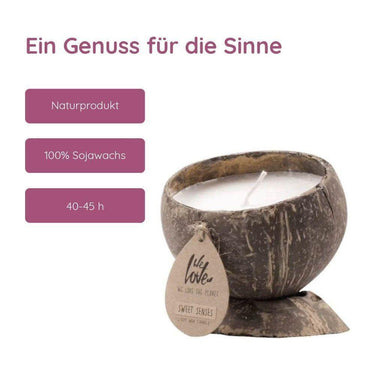 Coconut Candle Sweet Senses von We Love The Planet - Esszett Luxury | Stilvolles Wohnen mit Charakter