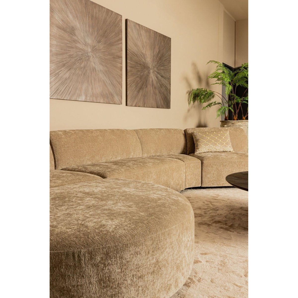 Couch - Lujo 142.0 x 107.0 x 42.0 cm Zwei Sitzer von PTMD - Esszett Luxury | Stilvolles Wohnen mit Charakter