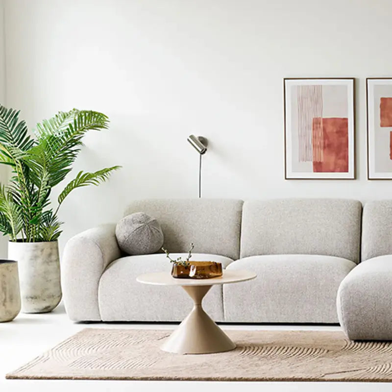 Couchtisch – Keramikplatte Robust, Stahlgestell Stabil, Travertin Optik – Annecy | House Nordic