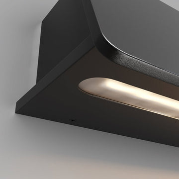 Wandleuchte aus grafitfarbenem Aluminium mit Up - Down - LED – Trupp | Maytoni - Esszett Luxury | Stilvolles Wohnen mit Charakter