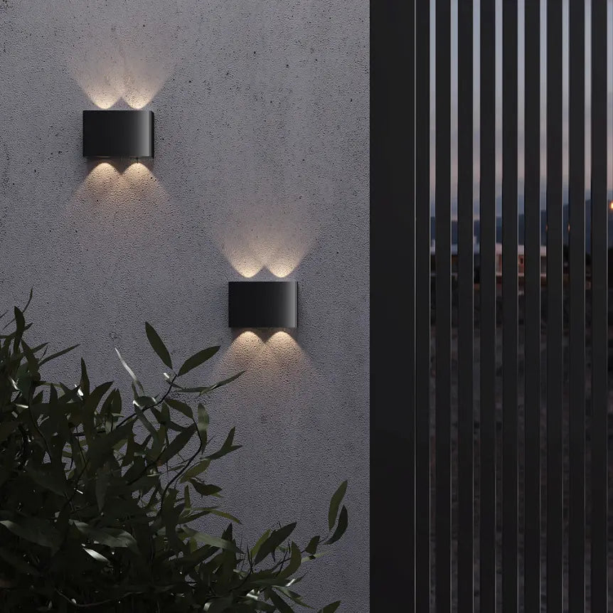 Fassadenbeleuchtung – Graphitfarbenes Aluminium, 4 W LED, Warmweißes Licht, IP54 Schutz - Show | Maytoni