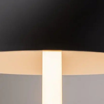 Table Lamp Black Aluminum Half-Shade Integrated LED Arm & Modern Design – Ray | Maytoni