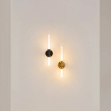 Wall Lamp with Brass Finish and Clear & White Glass Diffuser – Stelo | Maytoni