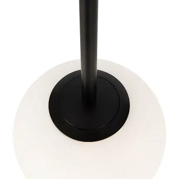Pendant Light Black Metal Matt White Glass Minimalist Design – Basic Form | Maytoni