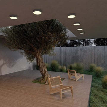 Deckenleuchte Schwarz Aluminium Weißer Kunststoffdiffusor LED 30 W Warmweiß – Zon IP | Maytoni - Esszett Luxury | Stilvolles Wohnen mit Charakter