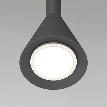 Pendant light, black metal housing with GU10 socket, modern design and energy-saving lighting – Arc | Maytoni