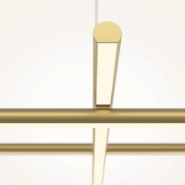Metal Pendant Light in Satin Brass Finish Modern Design & Integrated LED – Radiance | Maytoni