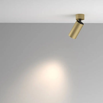 Deckenleuchte – Mattgold Finish, Aluminiumgehäuse, Kompaktes Design, GU10 Fassung - Artisan | Maytoni