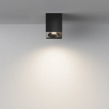 Deckenleuchte – Schwarzes Finish, Aluminium Gehäuse, GU10 Fassung, Ø9 cm - Zoom | Maytoni