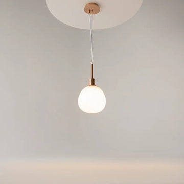 Pendelleuchte – Messingfarbenes Metall, Glasschirm, 1× E14 Fassung, 40 W Leistung - Erich | Maytoni