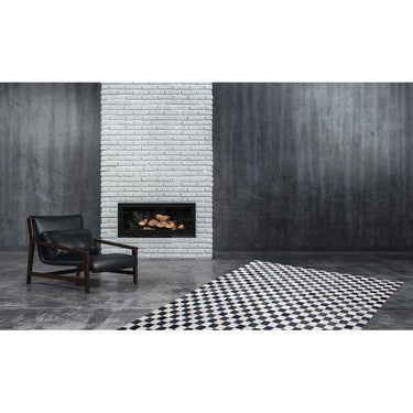 Teppich – Silber Grau, Echtes Leder, Metallfolie 150 cm - Rocket 210 | Kayoom