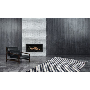Leather rug patchwork design genuine leather rectangular - Rocket 210 | Kayoom