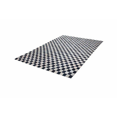 Teppich – Silber Grau, Echtes Leder, Metallfolie 150 cm - Rocket 210 | Kayoom