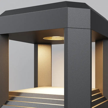 Landscape luminaires, gray aluminum cube with integrated 13W LED (13W LED, 3000K, approx. 330lm, IP 65) - O019FL-L13GR3K | Maytoni