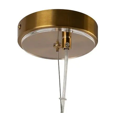 Pendant lamp with brass finish and fluted glass shades in an elegant design – Arco | Maytoni