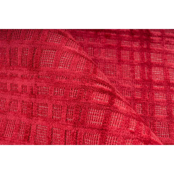 Teppich – Viskose Oberfläche, 3D Effekt, Kirschrot, 120 x 170 cm - Karma 125 | Kayoom