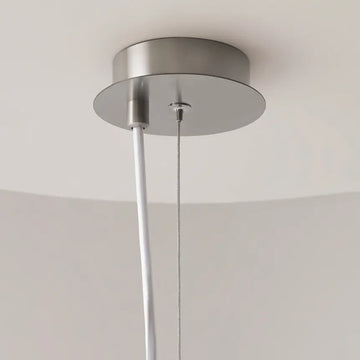 Pendant light with opal glass diffuser and nickel finish in a modern design - Erich | Maytoni