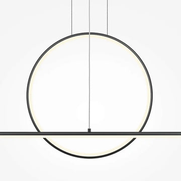 Pendelleuchte – Schwarzes Aluminium, 40 W Leistung, 1430 mm Länge, IP20 Schutz - Halo | Maytoni