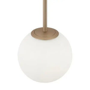 Pendant Lamp Modern Gold Metal Matt White Glass LED 40W – Basic Form | Maytoni