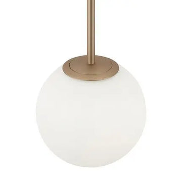 Pendant Lamp Modern Gold Metal Matt White Glass LED 40W – Basic Form | Maytoni